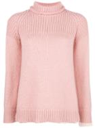 Dondup Turtle Neck Jumper - Pink & Purple