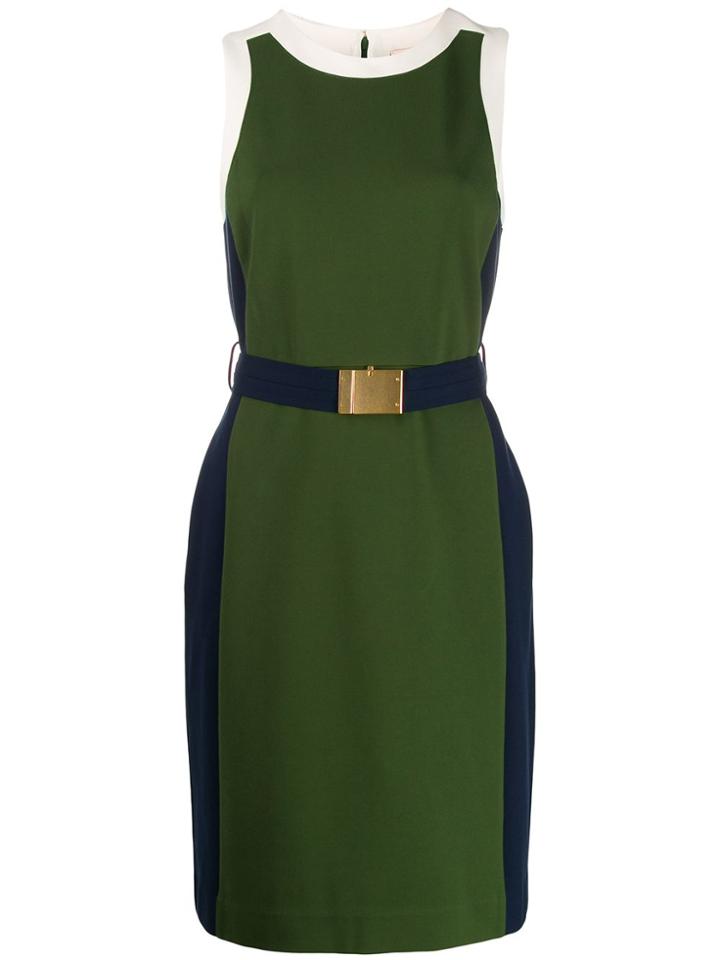 Tory Burch Belted Midi Dress - White