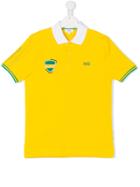 Boss Kids Short Sleeve Polo Shirt - Yellow & Orange
