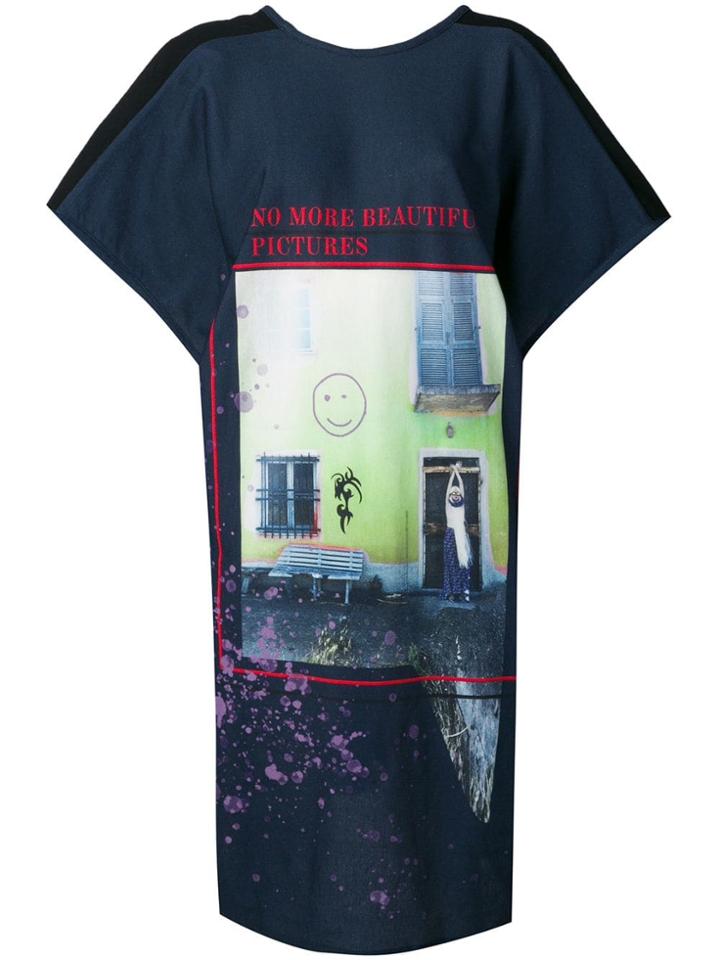 Barbara Bologna Graphic Print Jersey Dress - Blue