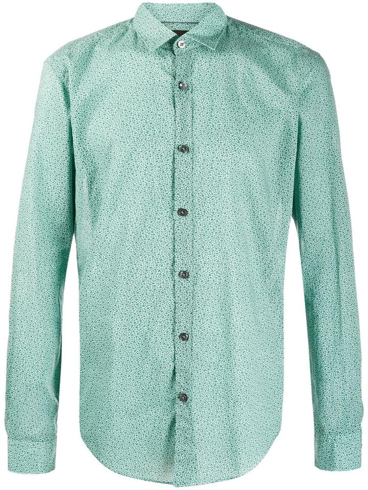 Boss Hugo Boss Rikki Micro Floral Shirt - Green