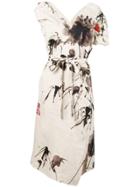 Vivienne Westwood Floral Print Slit Dress - Neutrals