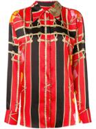 Msgm Knot Printed Shirt - Red