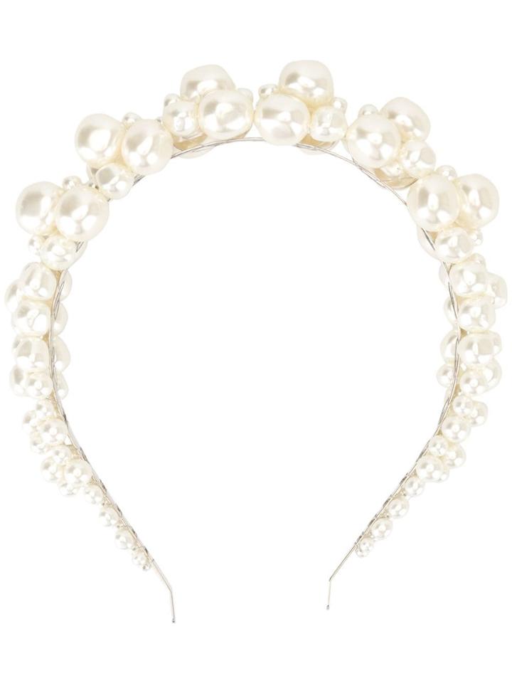Simone Rocha Faux Pearl Hairband - Silver