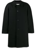 Maison Margiela Single Breasted Overcoat - Black