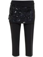 3.1 Phillip Lim Floral Embroidered Apron Trousers - Black