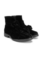 Florens Teen Bow Detail Boots - Black