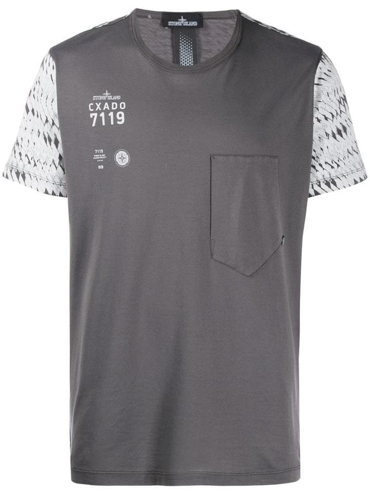 Stone Island Shadow Project Colour-block T-shirt - Grey