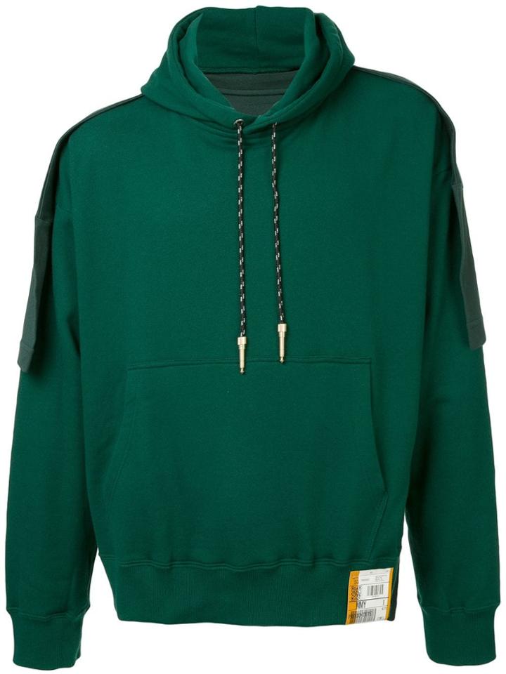 Maison Mihara Yasuhiro Printed T-shirt Hoodie - Green