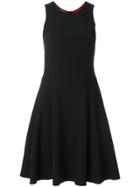 Emporio Armani Fitted Flared Dress - Black