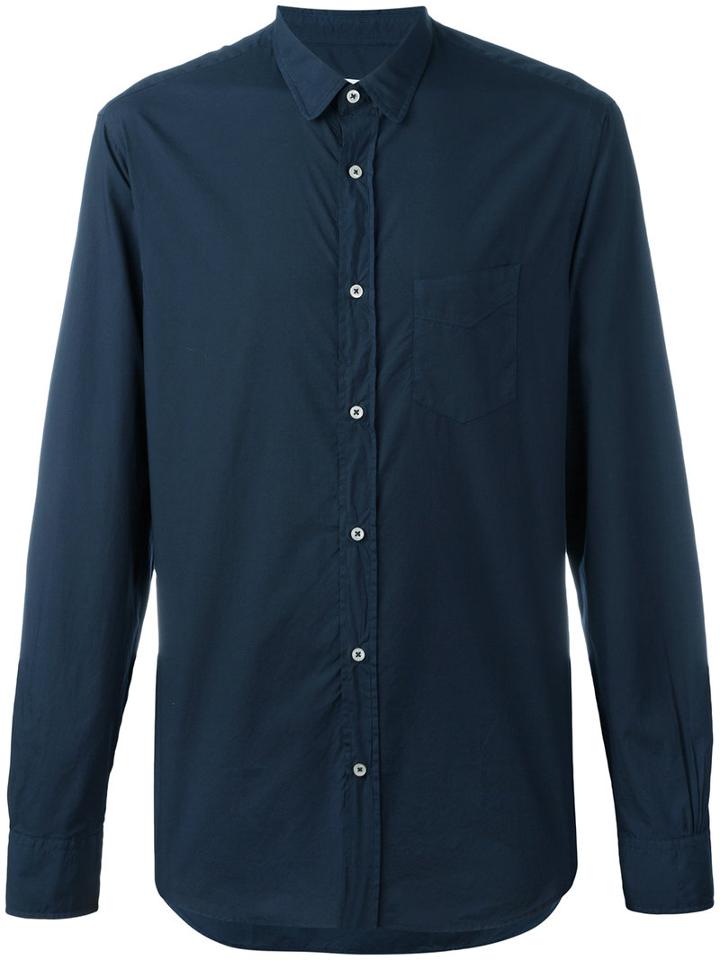 Officine Generale - Button-up Shirt - Men - Cotton - S, Blue, Cotton