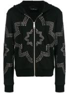 John Richmond Eyelet Studs Hoodie - Black