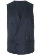 Corneliani Double Breasted Waistcoat - Blue