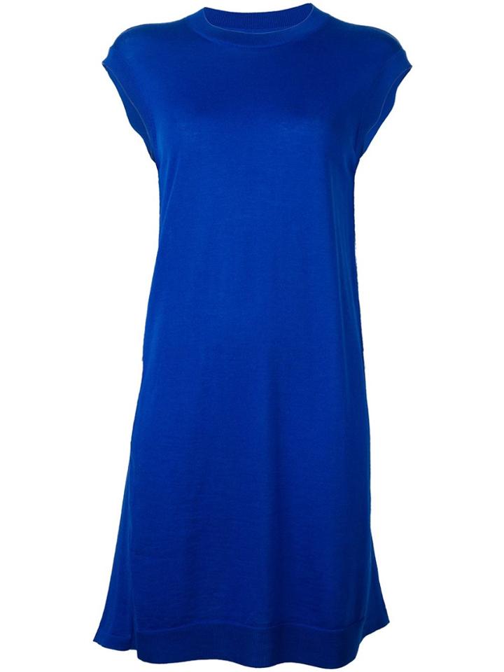 Maison Margiela Draped Back Dress - Blue