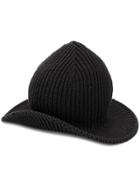 Ami Alexandre Mattiussi Rib-knitted Bucket Hat - Black