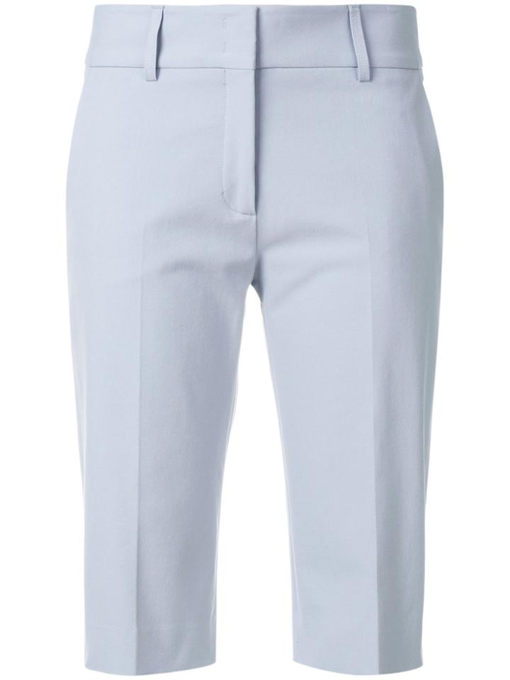 Piazza Sempione Tailored Knee Length Shorts - Blue