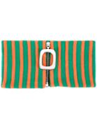J.w.anderson Zipped Detached Collar, Adult Unisex, Green, Cotton