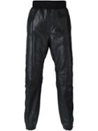 Haider Ackermann Velvet Stripe Applique Track Pants