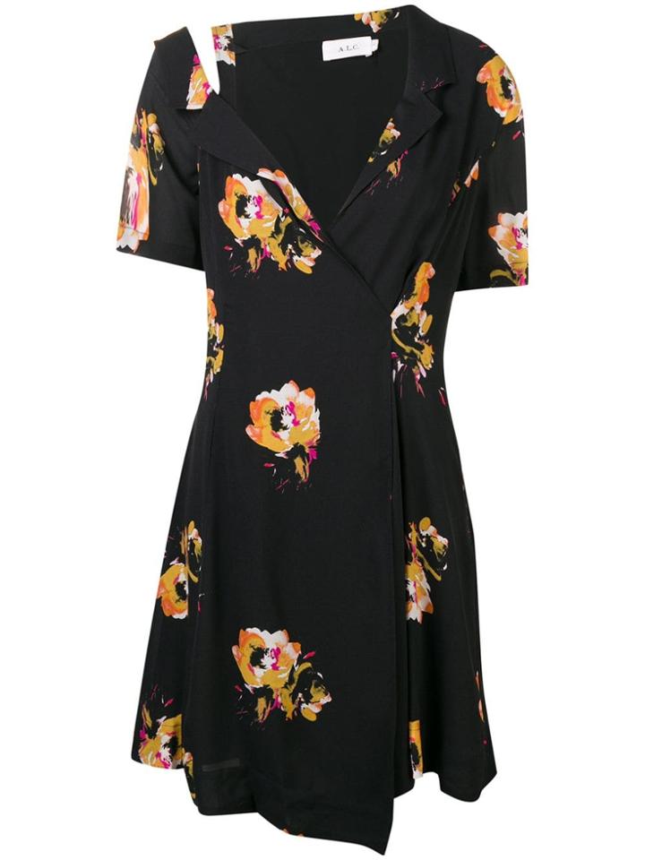 A.l.c. Lucia Floral Mini Dress - Black
