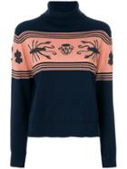 Paul Smith Scorpion Print Sweater - Blue