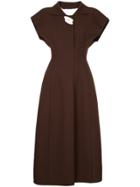 Irene Keira Flared Dress - Brown
