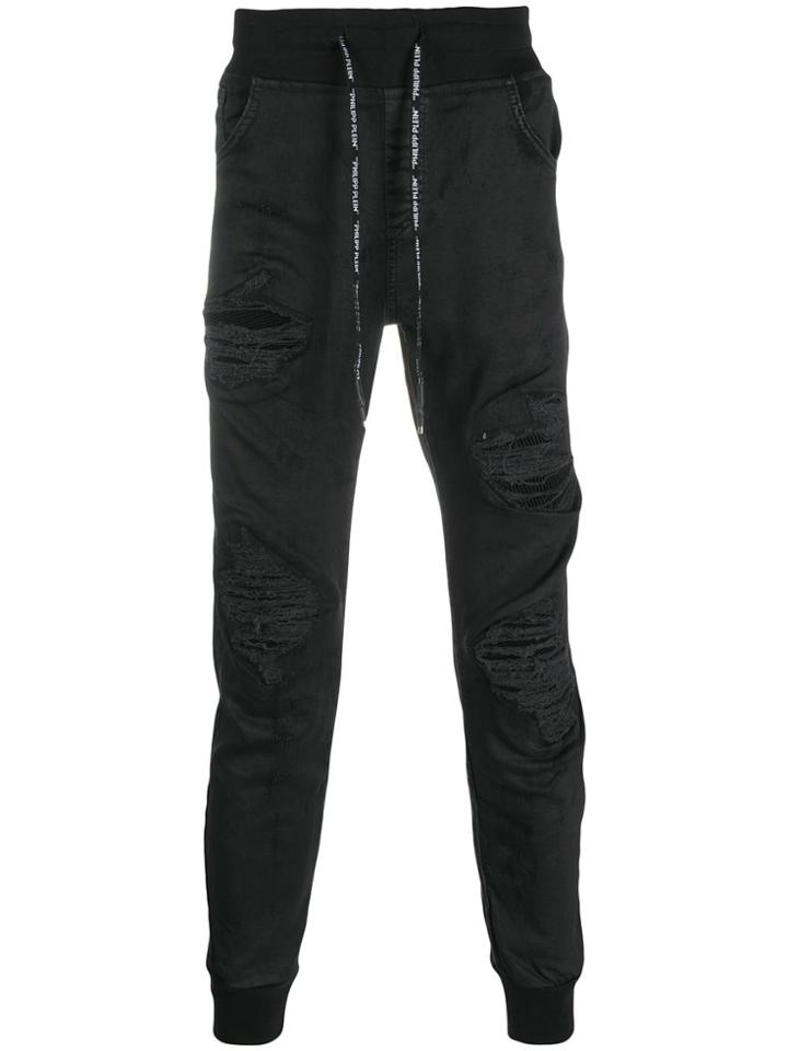 Philipp Plein Statement Jogger Jeans - Black