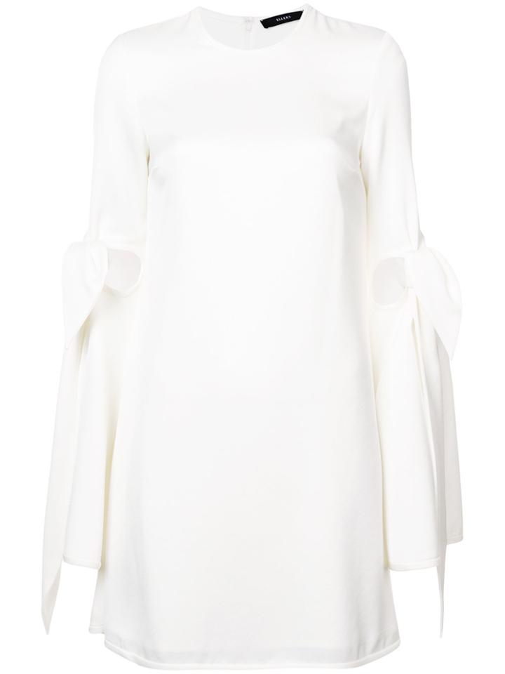 Ellery Tie Sleeves Shift Dress - White