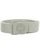 Stone Island Logo Buckle Belt - Grey