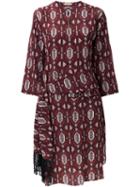 Nehera 'delia' Foulard Print Dress, Women's, Size: 38, Red, Silk