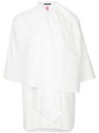 Y's Layered Oversize Shirt - White