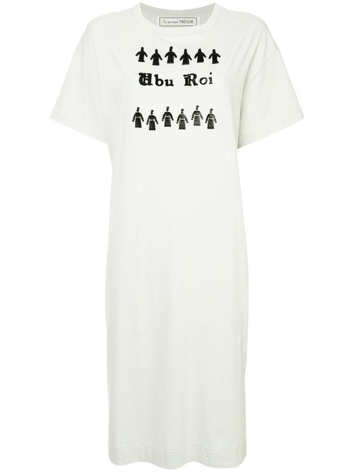 Tu Es Mon Trésor Knee-length T-shirt - Grey