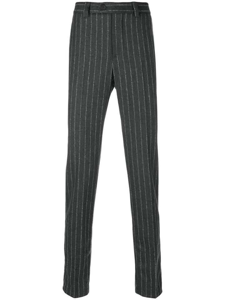 Brunello Cucinelli Pinstriped Tailored Trousers - Grey