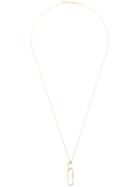Lauren Klassen Paperclip Pendant Necklace, Women's, Metallic