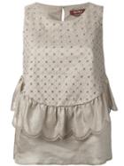Max Mara Studio - Teso Vest - Women - Ramie/polyester - 40, Green, Ramie/polyester