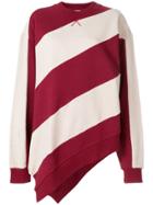 Marques'almeida Striped Asymmetric Sweater - Red