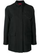 Moncler Gamme Rouge - Zipped Bomber Jacket - Women - Silk/cotton - 1, Women's, Black, Silk/cotton