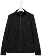 Diadora Junior Logo Zipped Sweatshirt - Black