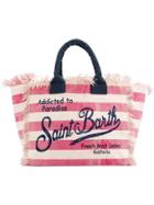 Mc2 Saint Barth Striped Vanity Tote - Neutrals