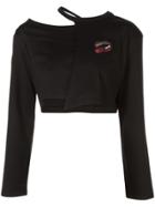 Haculla Asymmetric Lips Print T-shirt - Black