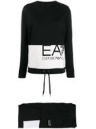 Ea7 Emporio Armani Colour Block Track Suit - Black