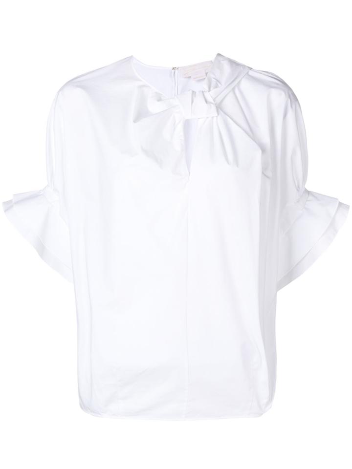 Genny Ruffle Detail Blouse - White