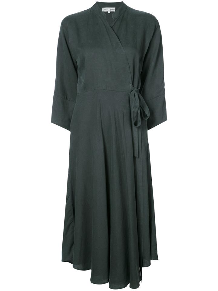 Apiece Apart Wild Waves Wrap Dress - Green