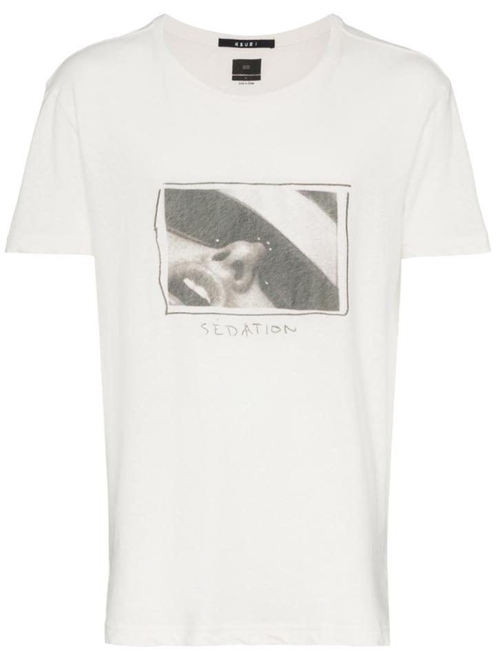 Ksubi Crew Neck Sedation Short Sleeve Tee - White
