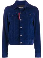 Dsquared2 Fitted Corduroy Jacket - Blue