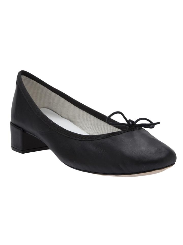 Repetto 'camille' Chunky Heel Ballerina - Black