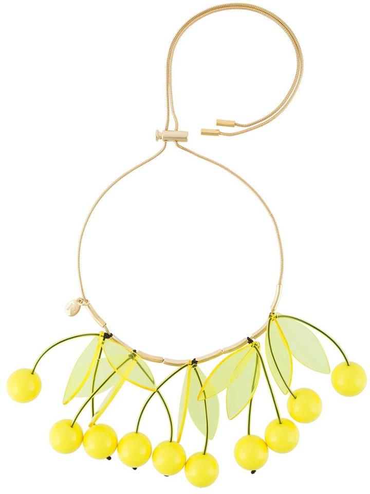 P.a.r.o.s.h. 'cherry' Necklace, Women's, Yellow/orange