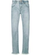 One Teaspoon Raw Hem Slim Fit Jeans - Blue