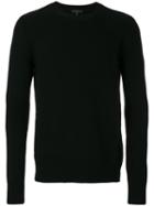 Belstaff - Stripe Detail Sweater - Men - Cashmere/virgin Wool - Xxl, Black, Cashmere/virgin Wool