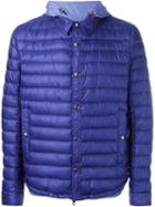 Moncler Layered Padded Jacket, Men's, Size: 4, Blue, Polyamide/feather Down