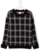 Burberry Kids Teen Vintage Check Sweater - Black